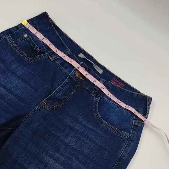 it jeans denim crop size 10 Tiffany skinny medium wash two button it jeans - Picture 5 of 10